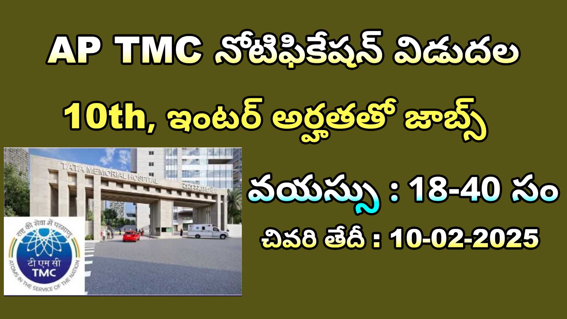 AP TMC JOB Recruitment 2025