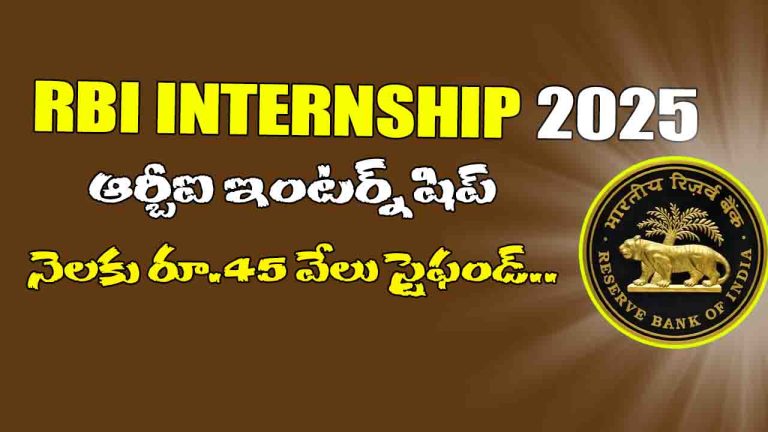 RBI Internship 2025