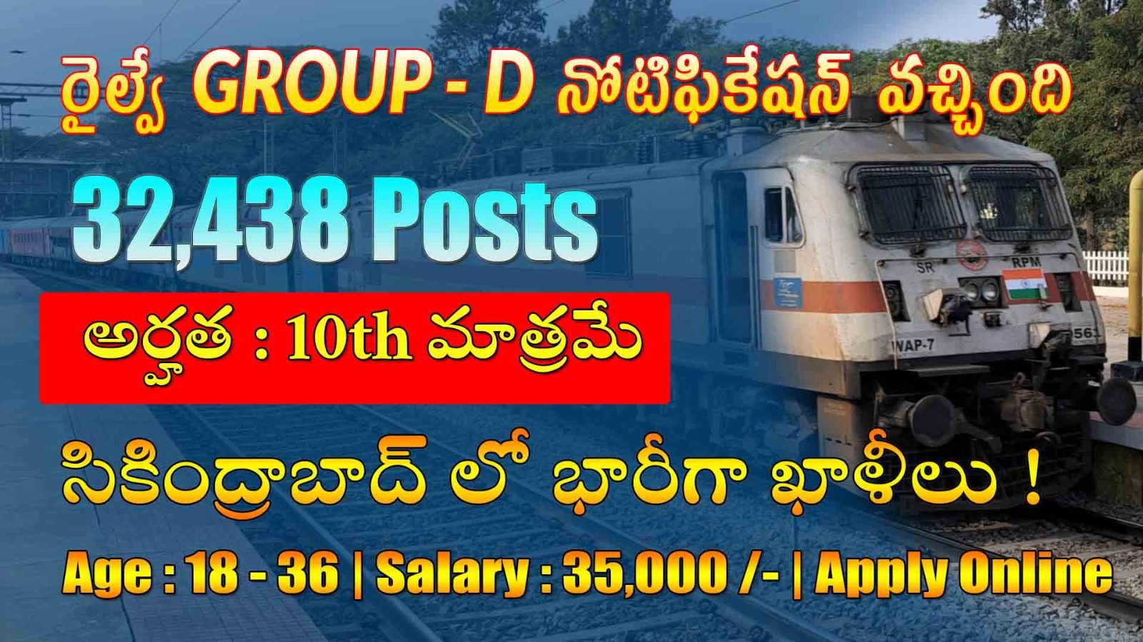 RRB Group-D Recruitment 2025