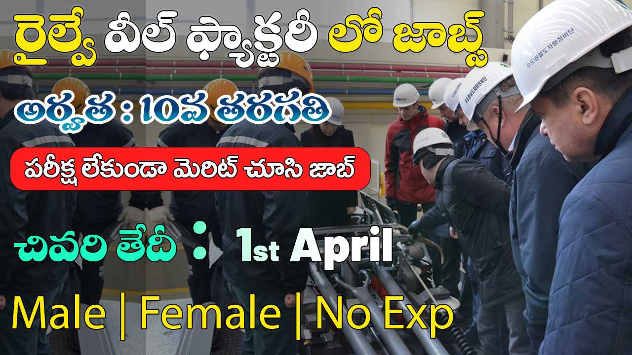 Rail Wheel Factory Recruitment 2025