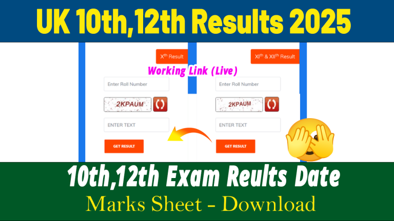 UK Board Exam Result Out 2025 Live | Uttarakhand Board Class 10th And 12th Results Out @uaresults.nic.in