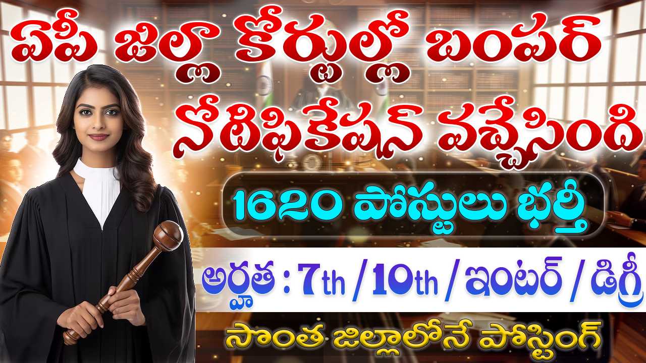 AP District Court Jobs Notification 2025